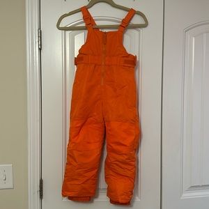 Toddler chest high overall snow bib